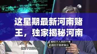 独家揭秘，河南赌王最新高科技神器，革新功能引领极致体验，科技重塑赌坛风云！