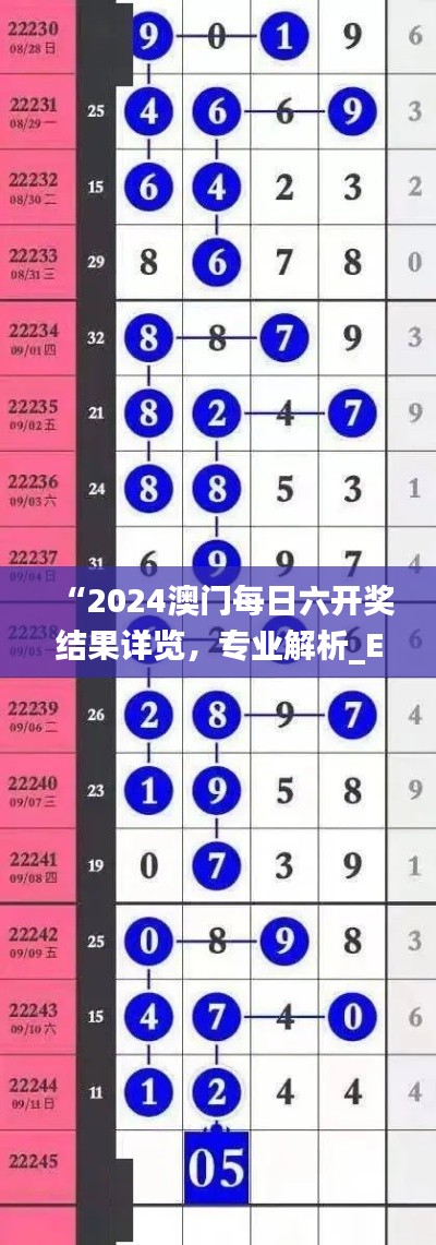 “2024澳门每日六开奖结果详览,专业解析_EAL593.68版”
