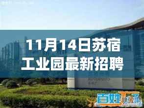 11月14日苏宿工业园最新招聘,变化催化成长,把握机遇开启无限可能