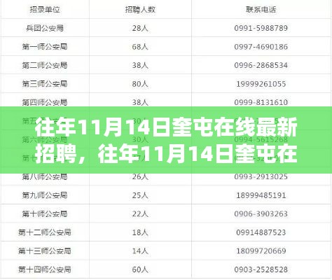 『往年11月14日奎屯在线最新招聘全解析，求职者指南』