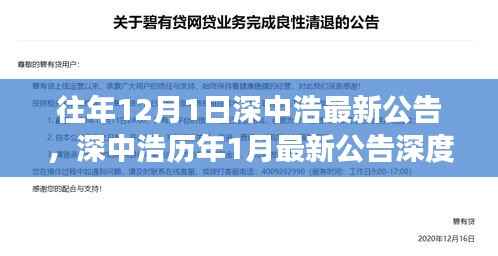 深中浩历年公告深度解析,背景、事件与领域地位回顾之最新公告解读