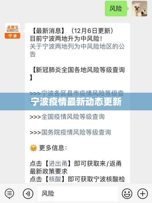 宁波疫情最新动态更新