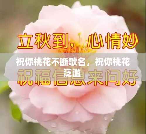 祝你桃花不断歌名,祝你桃花泛滥