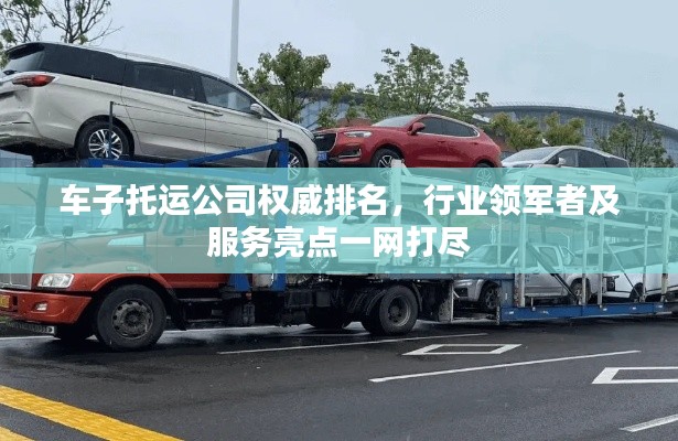 车子托运公司权威排名,行业领军者及服务亮点一网打尽