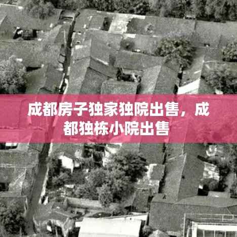 成都房子独家独院出售，成都独栋小院出售 