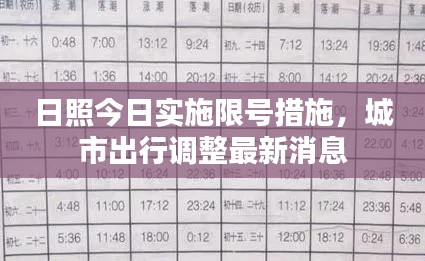 日照今日实施限号措施,城市出行调整最新消息